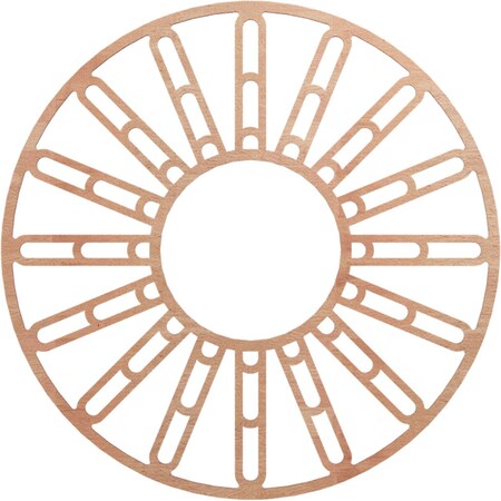 Ekena Millwork Hale Wood Fretwork Pierced Ceiling Medallion, Cherry, 36"OD x 13 1/8"ID x 1/4"T CMWP36X36X0250HHCH